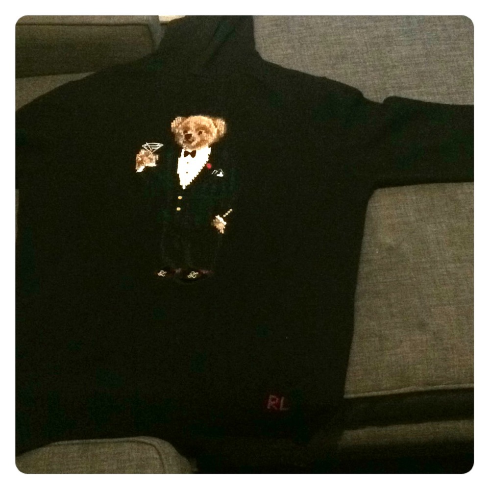 Polo bear edition hoodie Purple Label (rare)